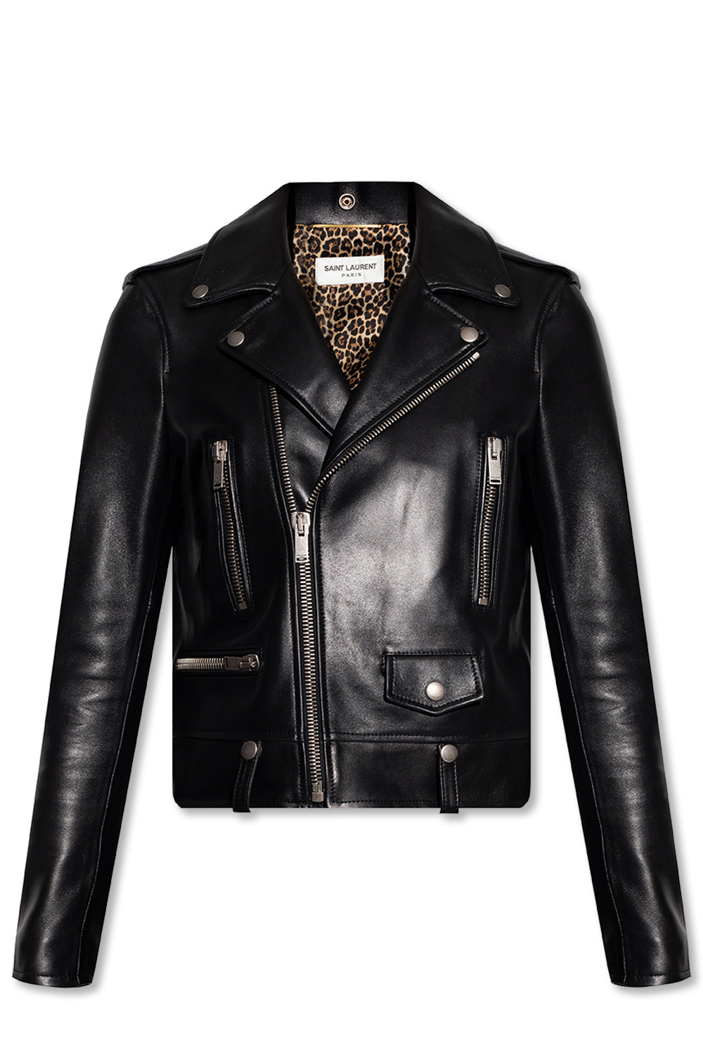 Saint laurent biker hot sale leather jacket